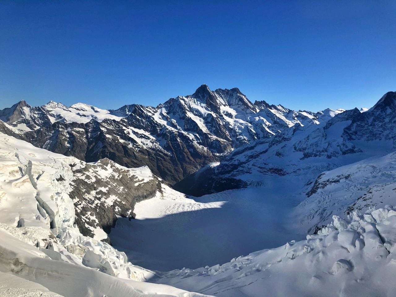 Ab Zürich: Tagestour Jungfraujoch mit Bus und Zahnradbahn