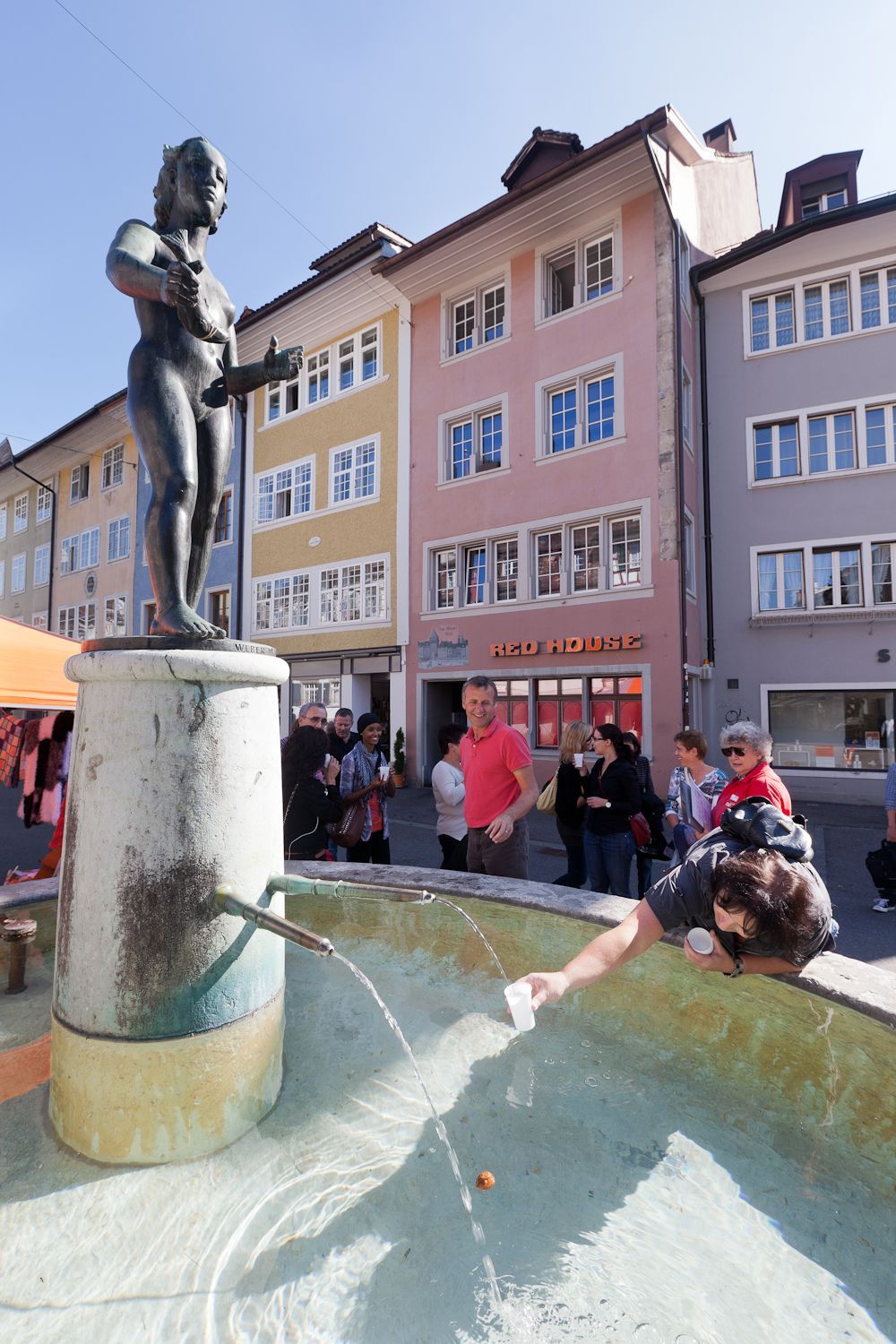 Fluss Eulach in Winterthur Stadtführung