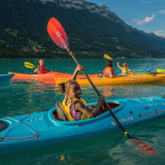 Kajak Tour für Familien auf dem Brienzersee
