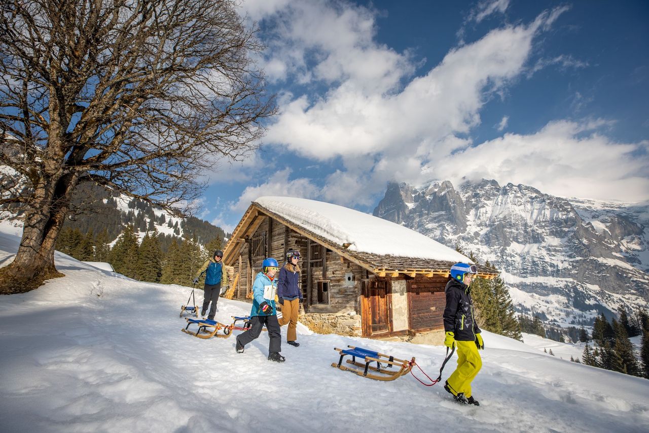 Bussalp Schlittelticket ab Grindelwald
