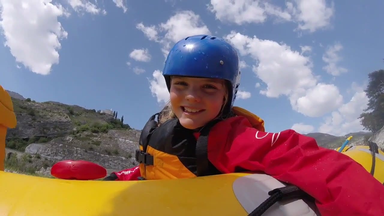 Funyak whitewater rafting on the Rhone in Valais