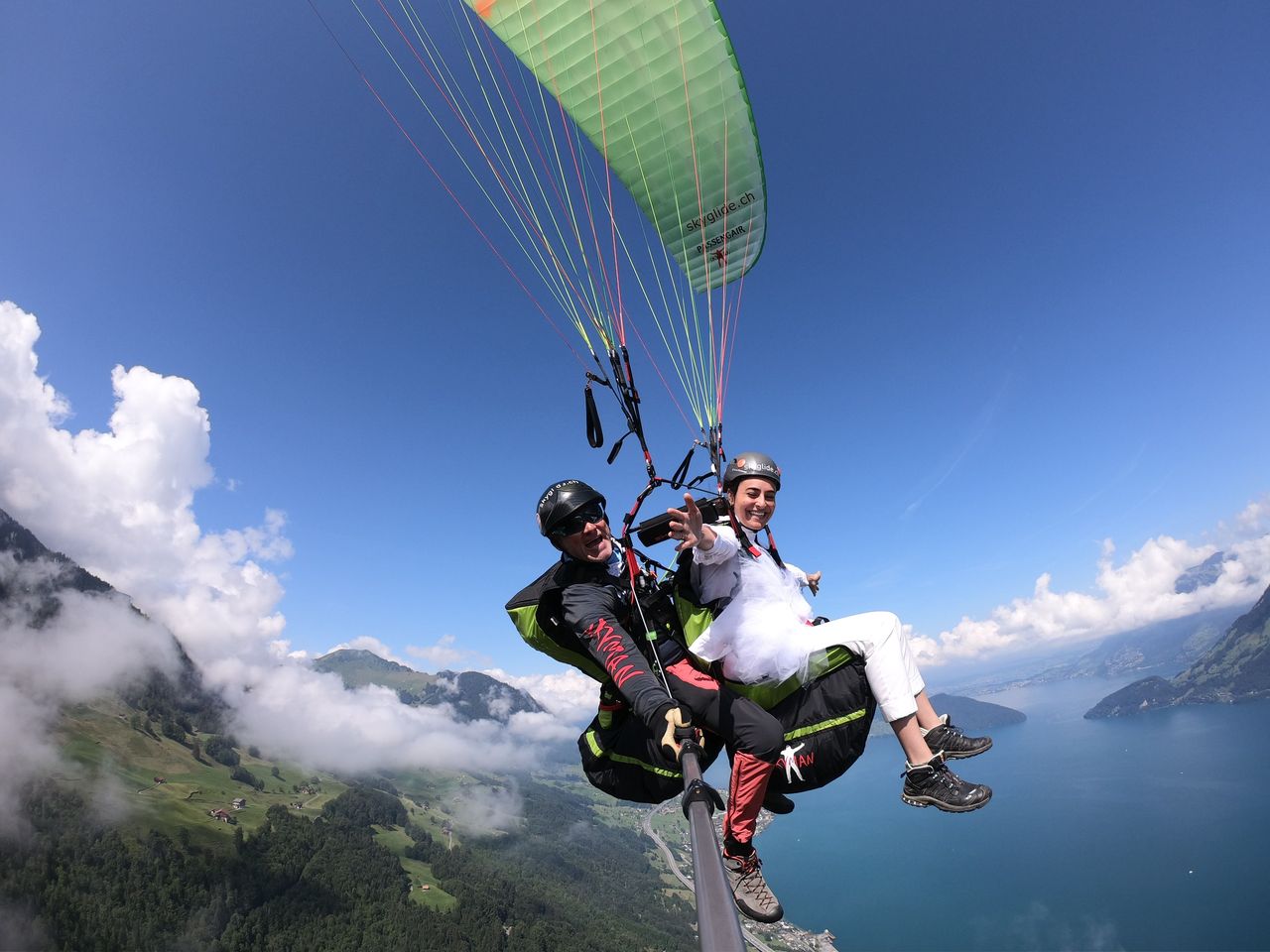 Niederbauen-Emmetten Gleitschirmfliegen Tandem