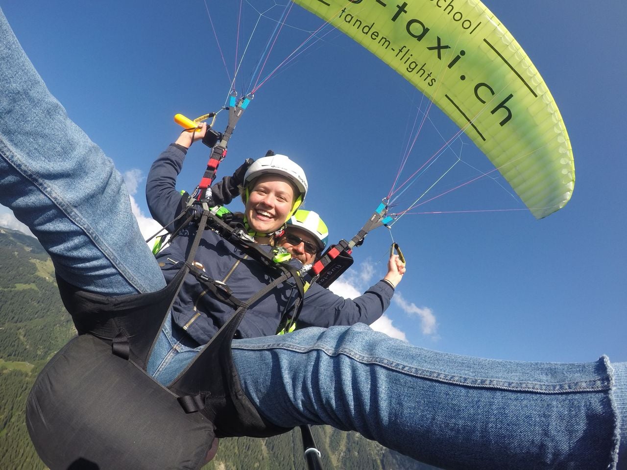 Aletscharena Gleitschirmfliegen Tandem ab Fiesch