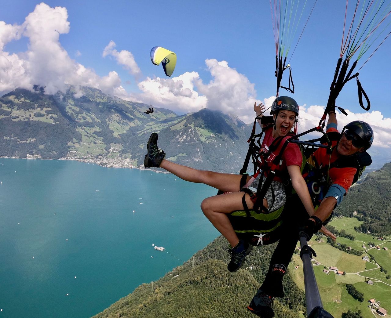 Niederbauen-Emmetten Gleitschirmfliegen Tandem