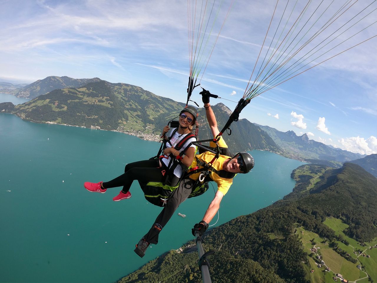Niederbauen-Emmetten Gleitschirmfliegen Tandem