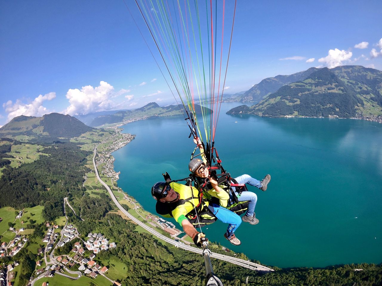 Niederbauen-Emmetten Gleitschirmfliegen Tandem