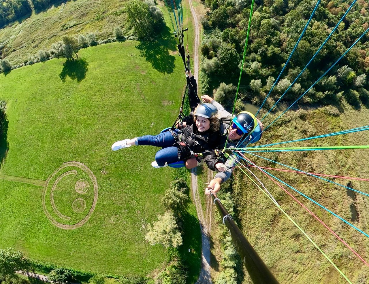 Tandem-Gleitschirmfliegen bei Montreux