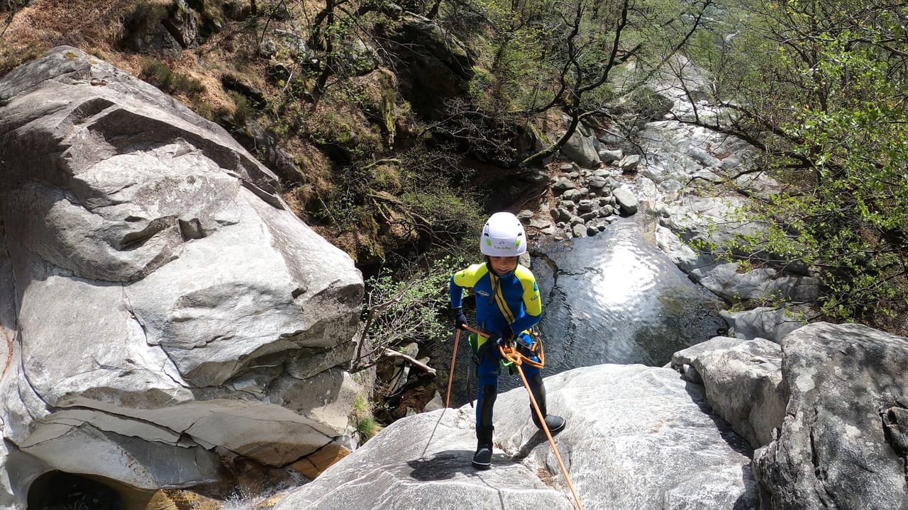 Boggera Canyoning für Familien Bellinzona-Biasca