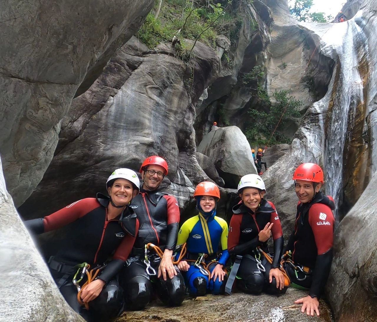Boggera Canyoning für Familien Bellinzona-Biasca