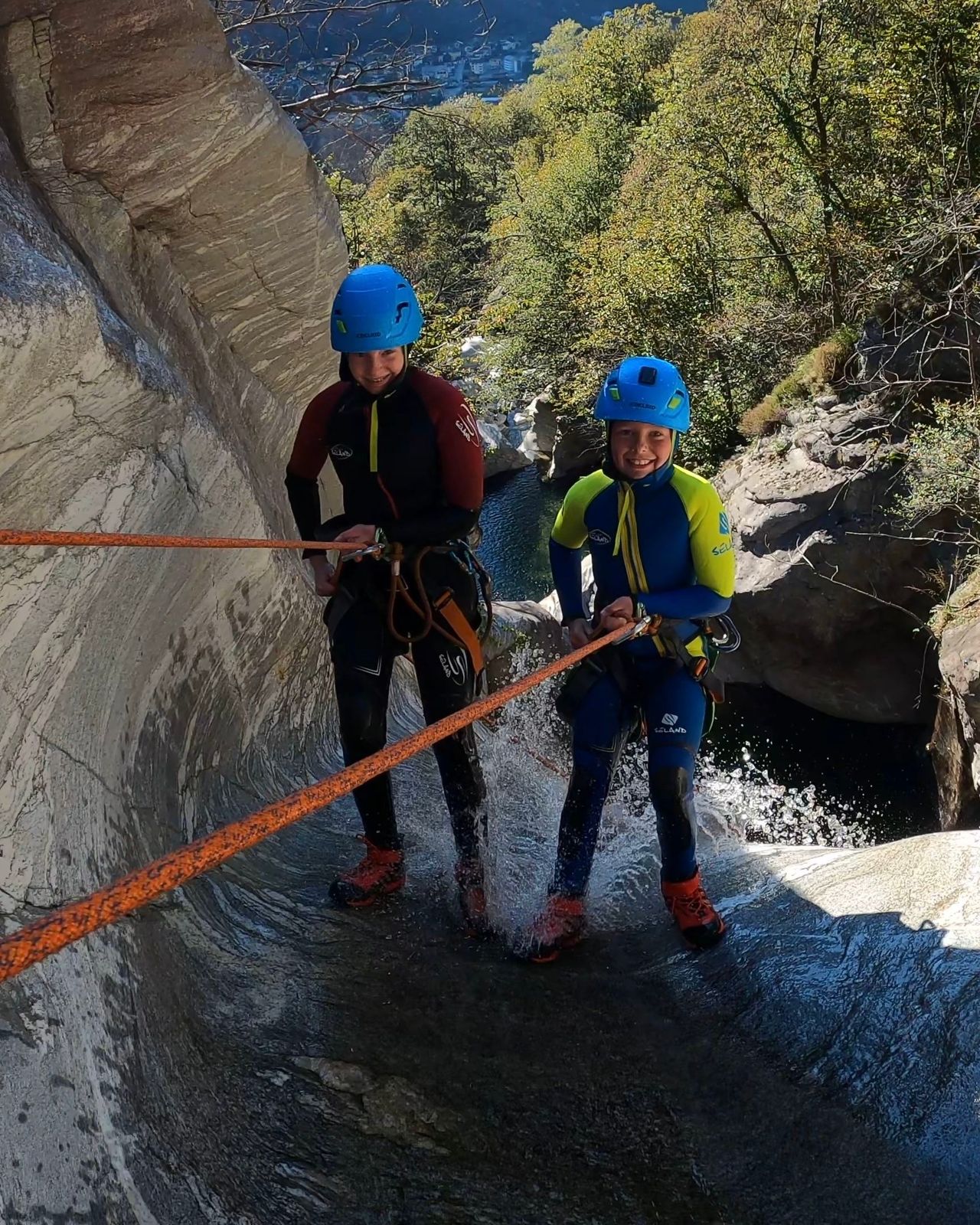 Boggera Canyoning für Familien Bellinzona-Biasca