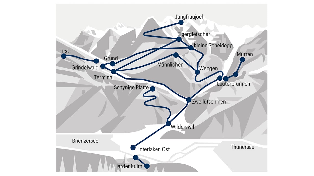 Ab Grindelwald: Ticket Jungfraujoch inkl. Zugreservation