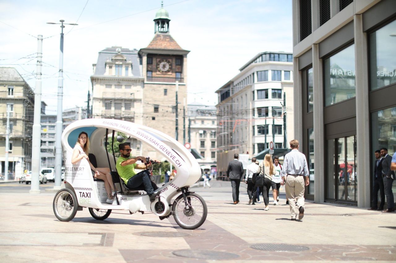 Fahrradtaxi Rundtour Sehenswürdigkeiten von Genf