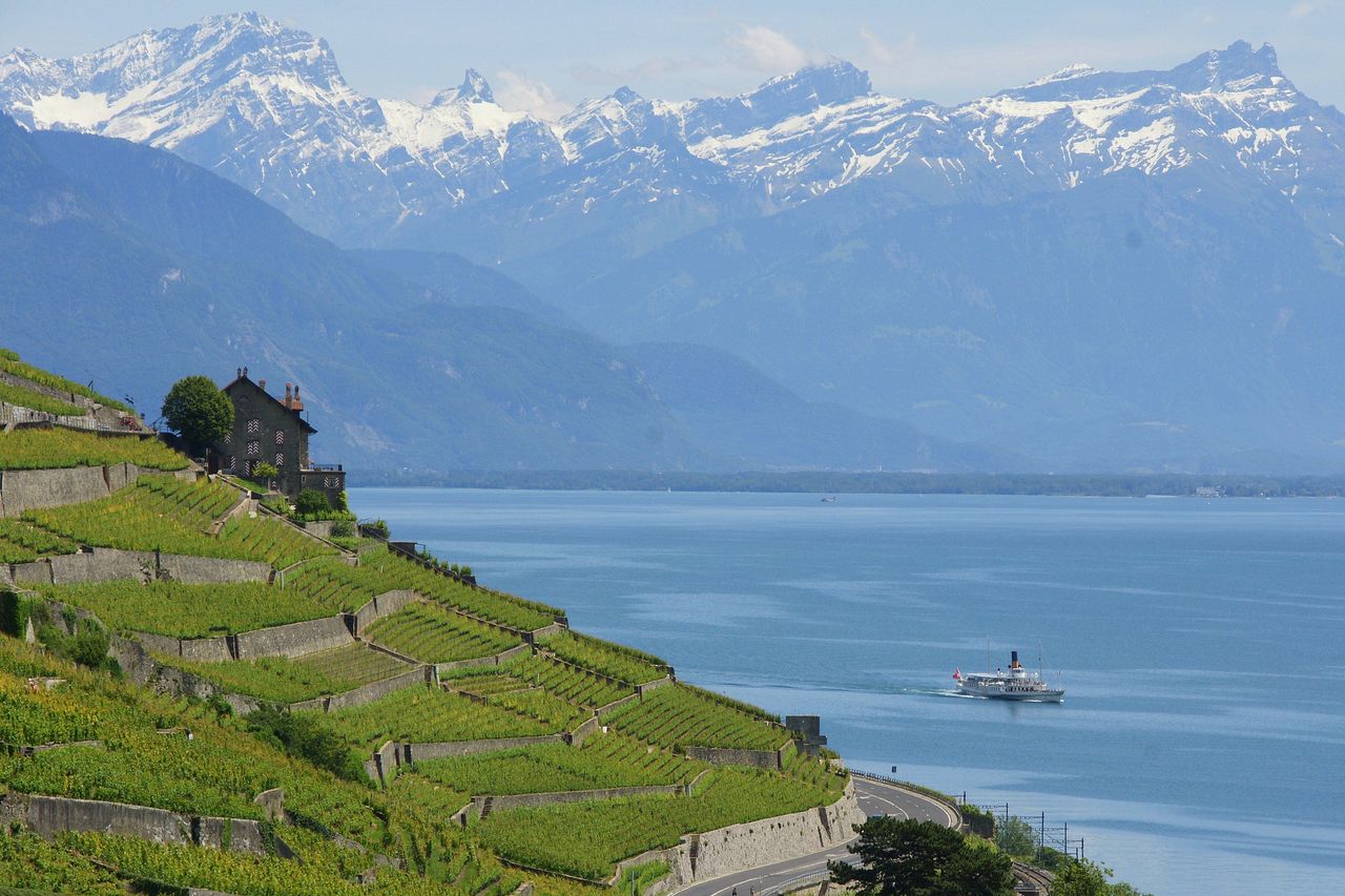 Lavaux Panorama Schifffahrt zwischen Lausanne und Vevey 