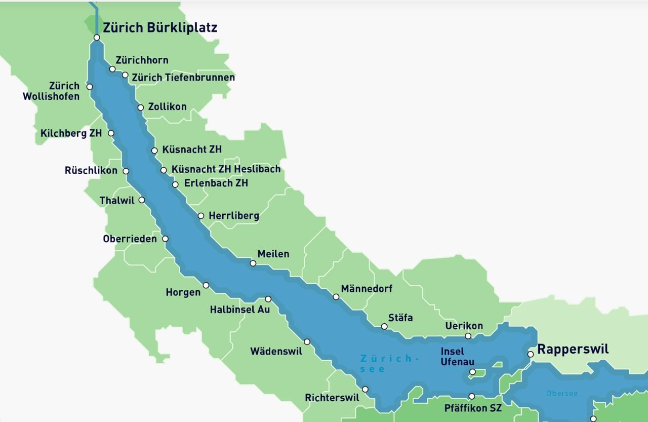 Grosse Seerundfahrt Zürichsee ab Zürich