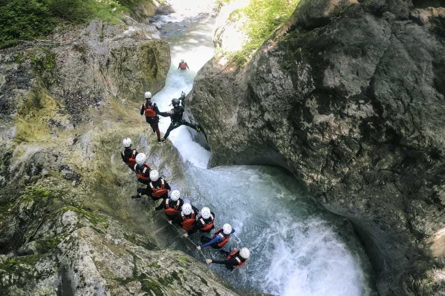 Saxetenschlucht Canyoning für Anfänger in Interlaken