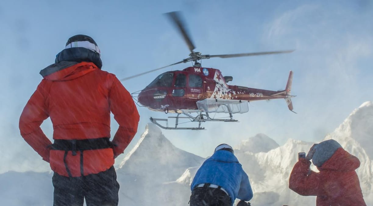 Alphubeljoch Heliski from Zermatt