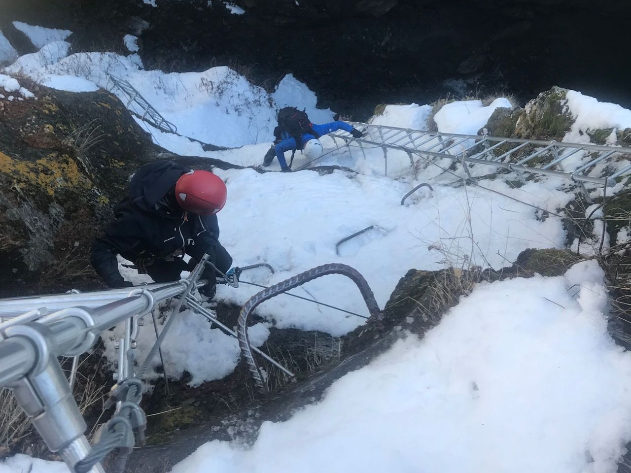 Gorge Alpine Klettersteig im Winter