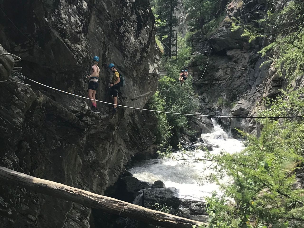 Gorge Alpine Klettersteig im Sommer