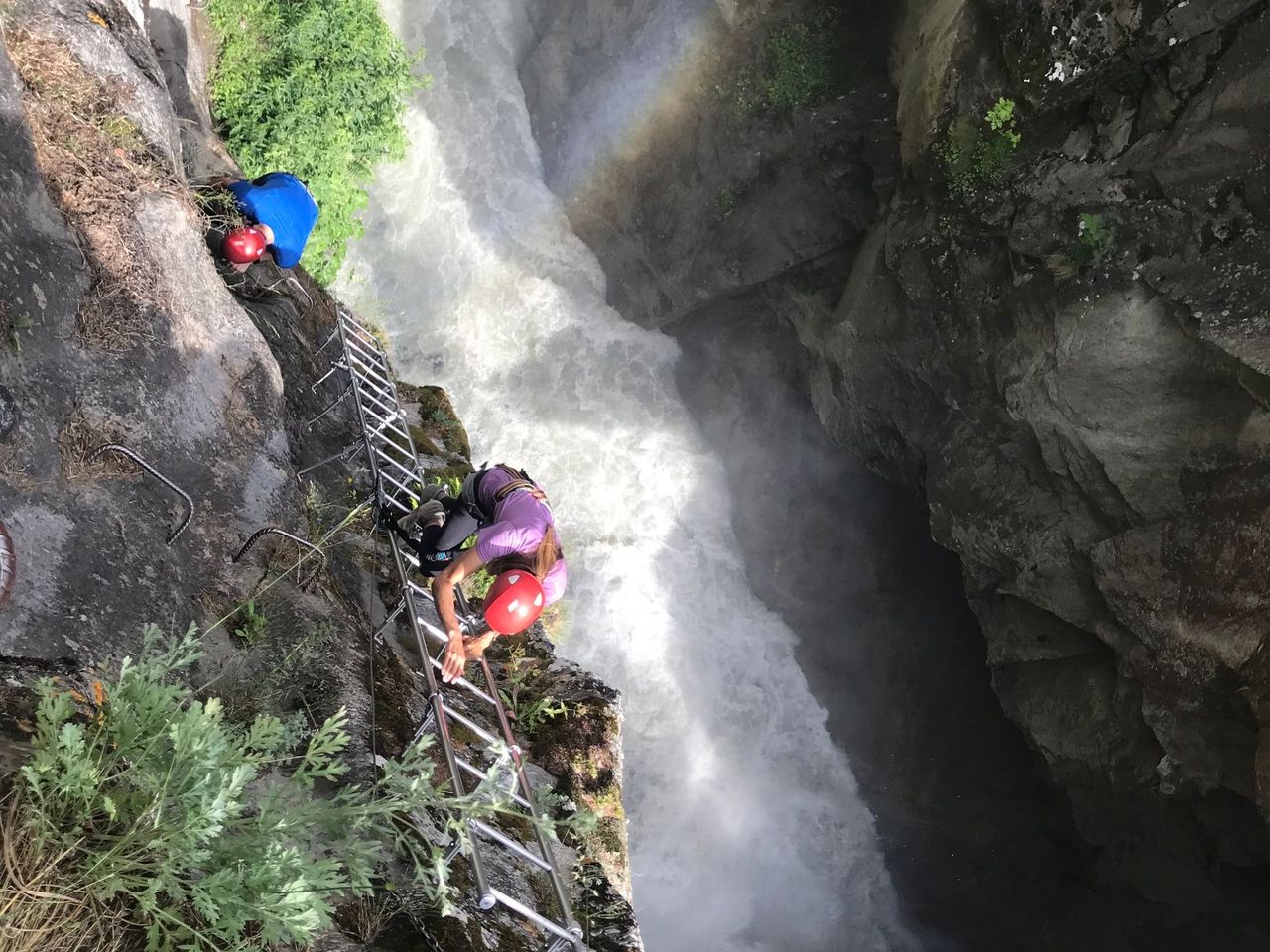 Gorge Alpine Klettersteig im Sommer
