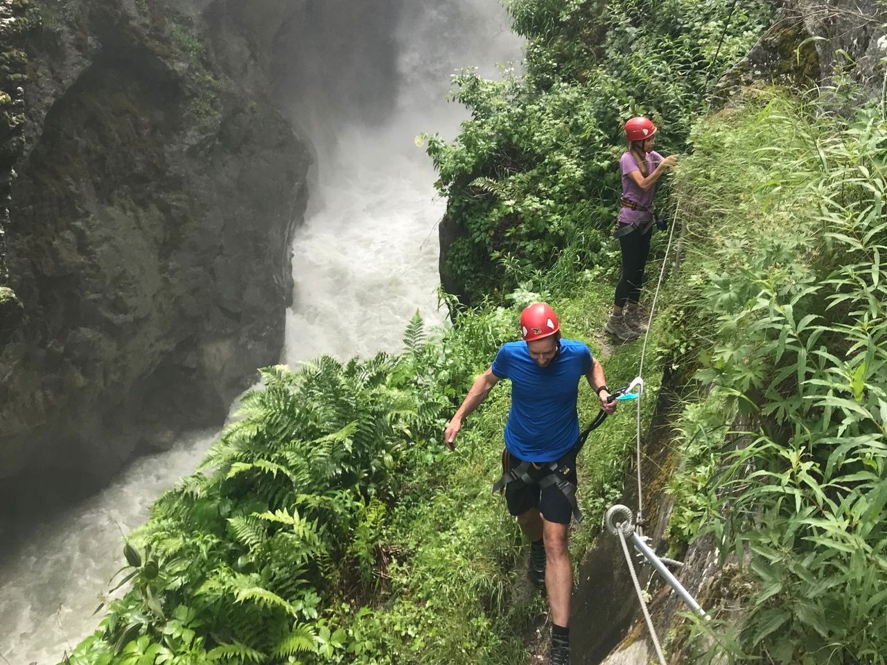 Gorge Alpine Klettersteig im Sommer