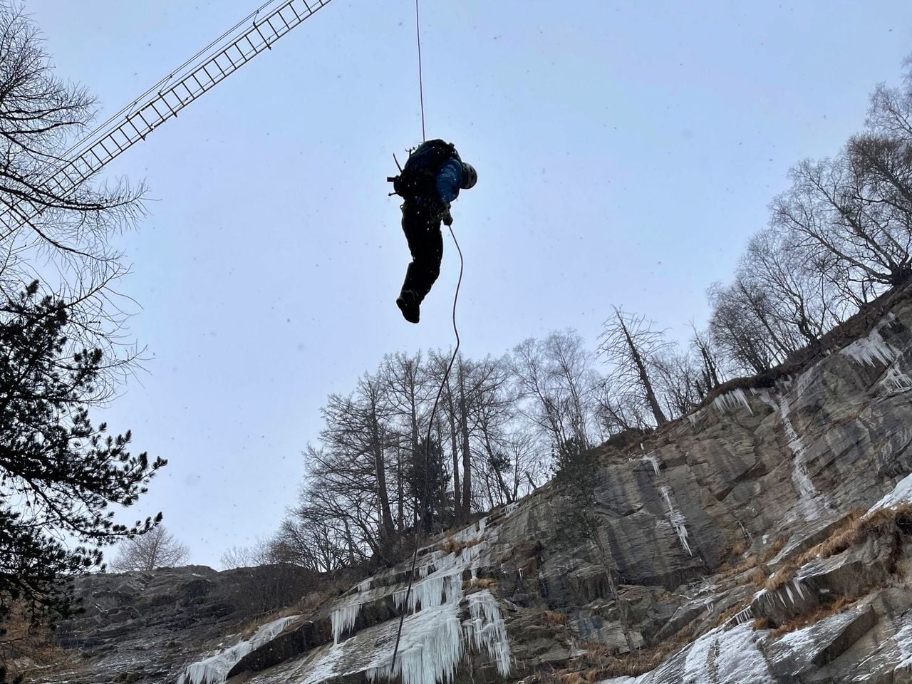 Gorge Alpine Klettersteig im Winter