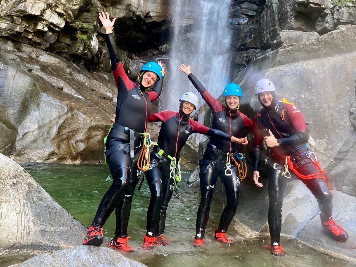 Iragna Schlucht Canyoning für Anfänger