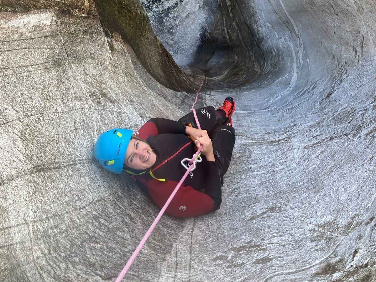 Iragna Schlucht Canyoning für Anfänger