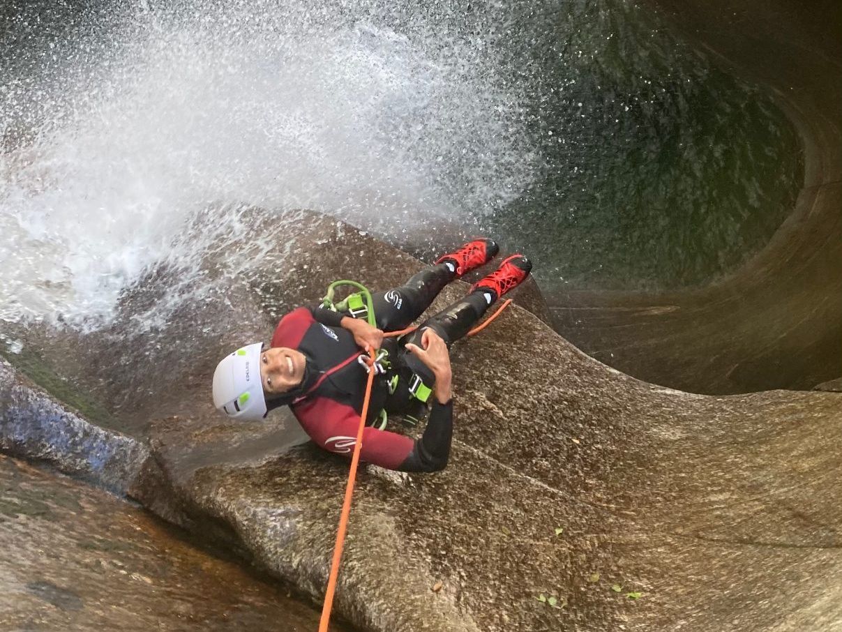 Iragna Schlucht Canyoning für Anfänger