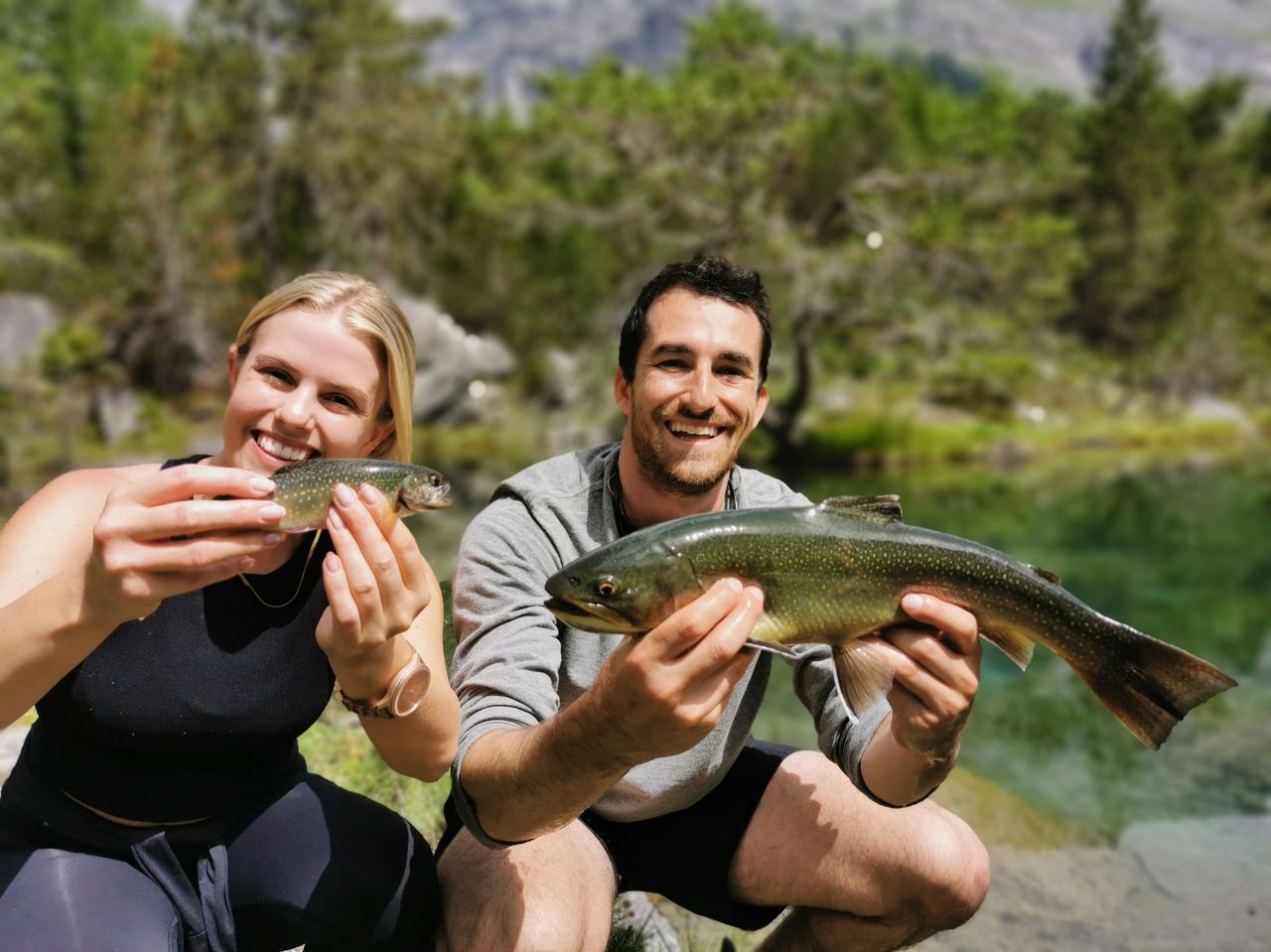 Fliegenfischen im Tal von Derborence im Wallis