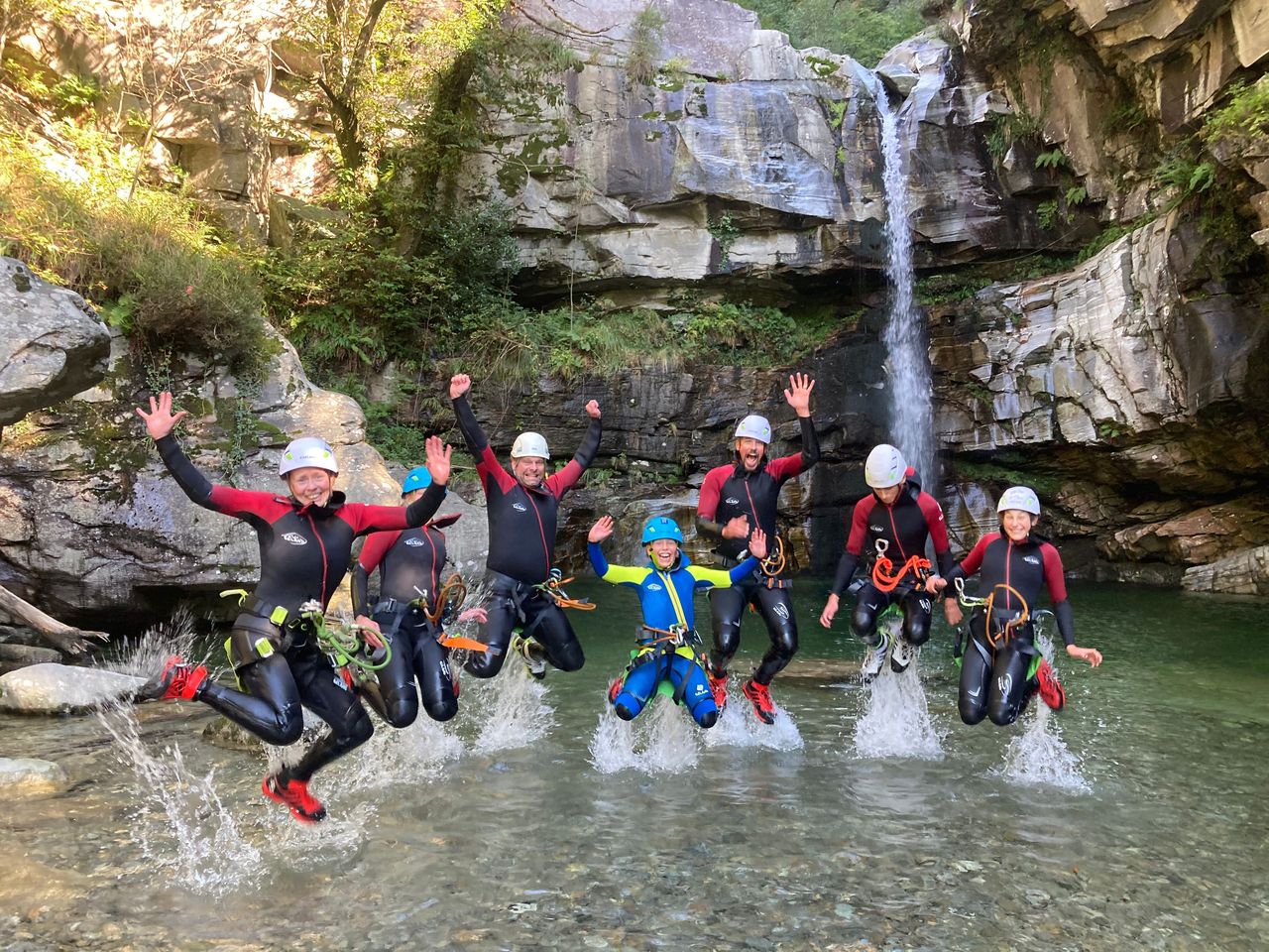 Boggera Canyoning für Familien Bellinzona-Biasca