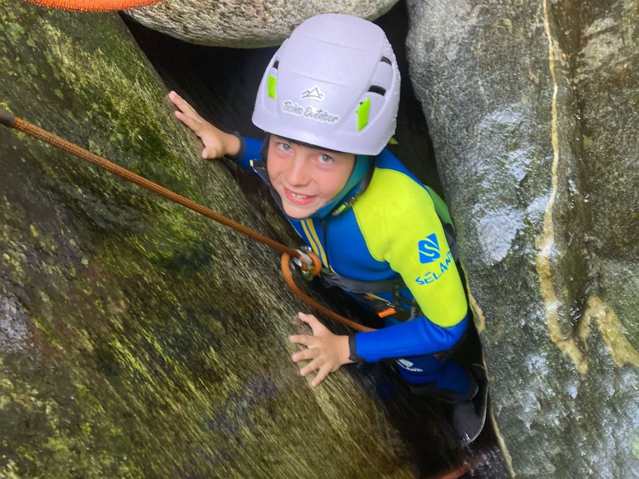 Verzascatal Corippo Schlucht Canyoning für Anfänger