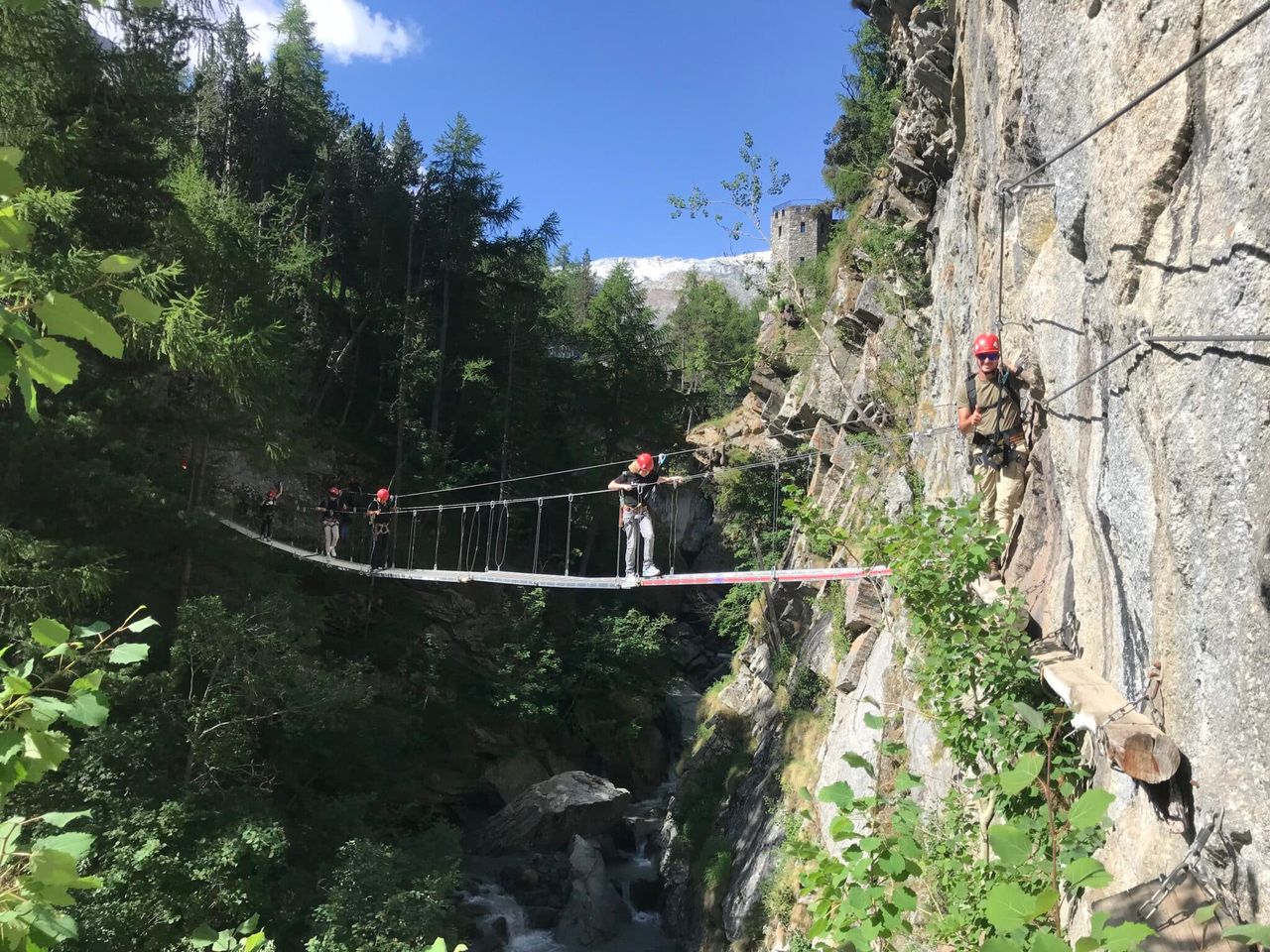 Gorge Alpine Klettersteig im Sommer