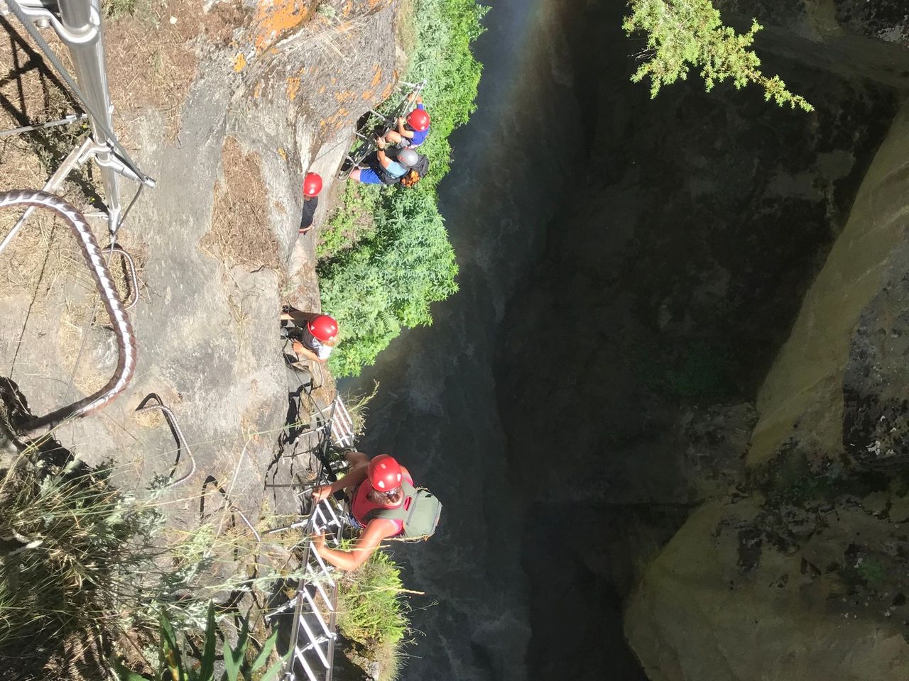 Gorge Alpine Klettersteig im Sommer