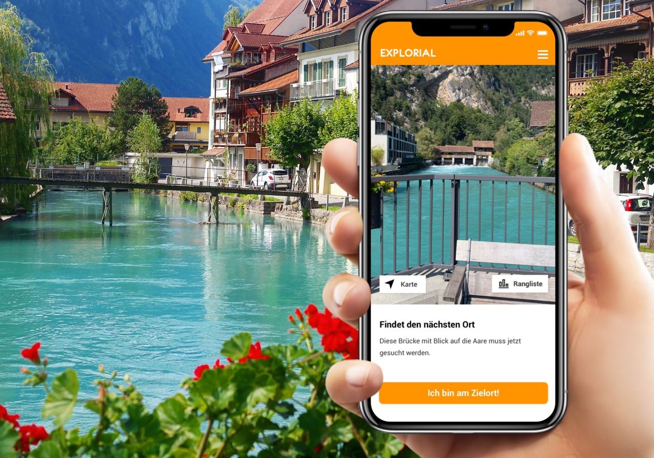 Interlaken interaktive Schnitzeljagd mit dem Smartphone