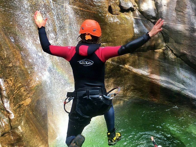 Iragna Schlucht Canyoning für Anfänger
