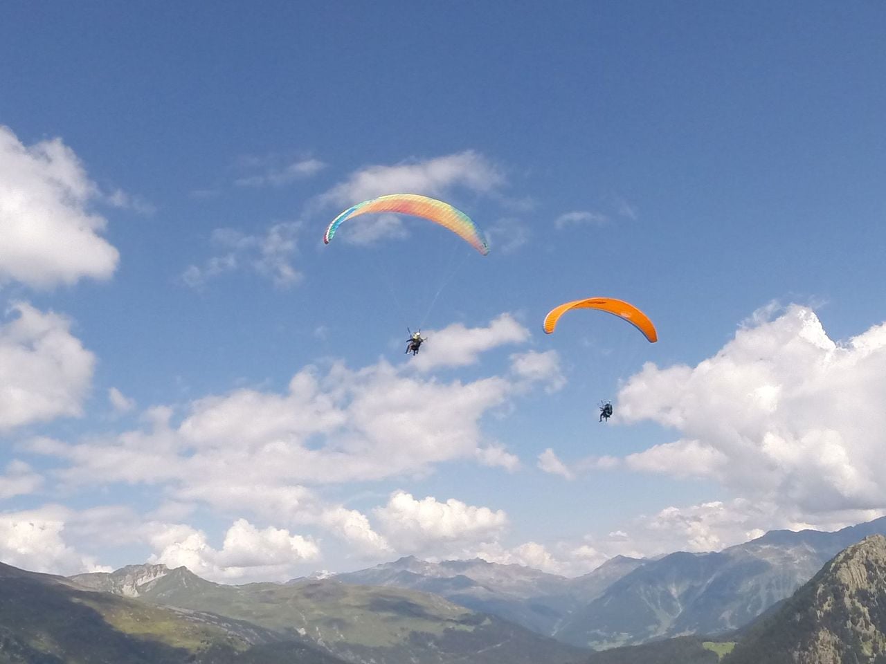 Davos Gleitschirmfliegen mit Privatpilot halber Tag