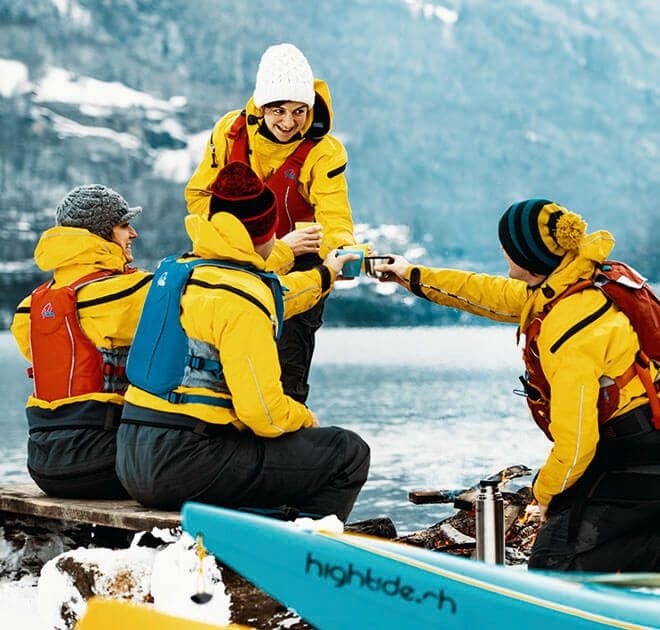 Kajak Tour im Winter auf dem Brienzersee