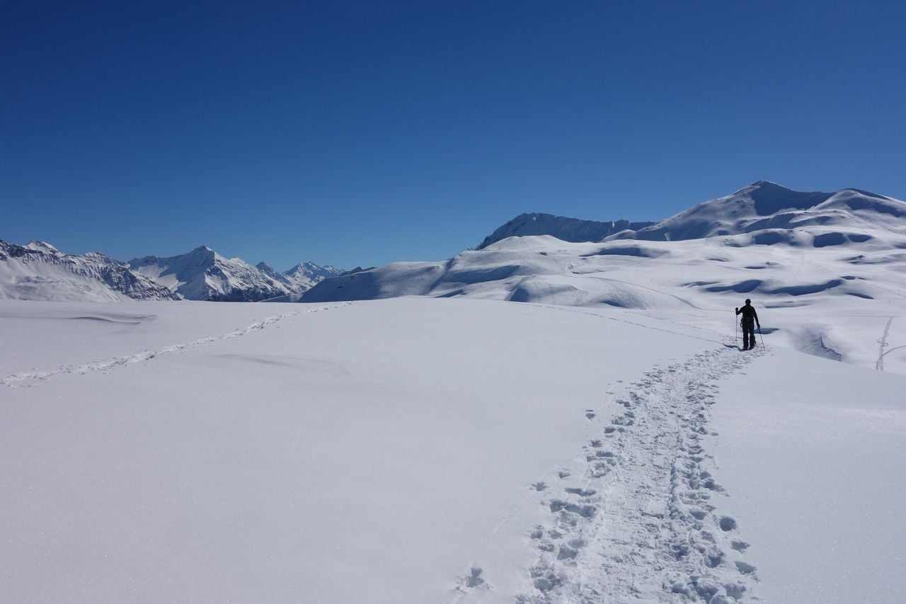Snowshoe hike Pradaschier from Chur incl. special lunch and train ticket