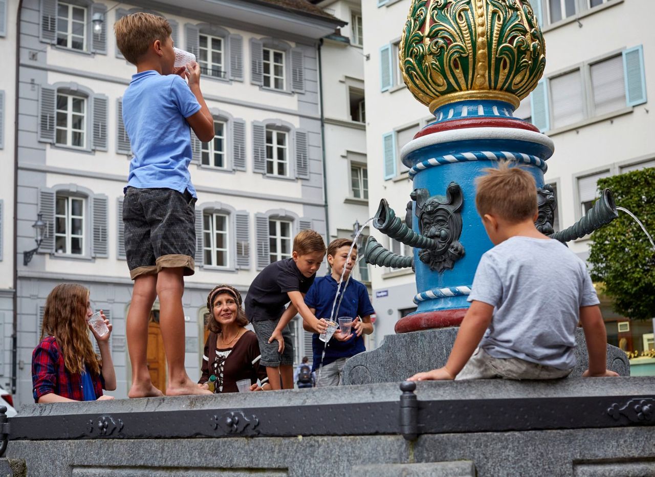 Fountain gossip and water stories Lucerne city tour