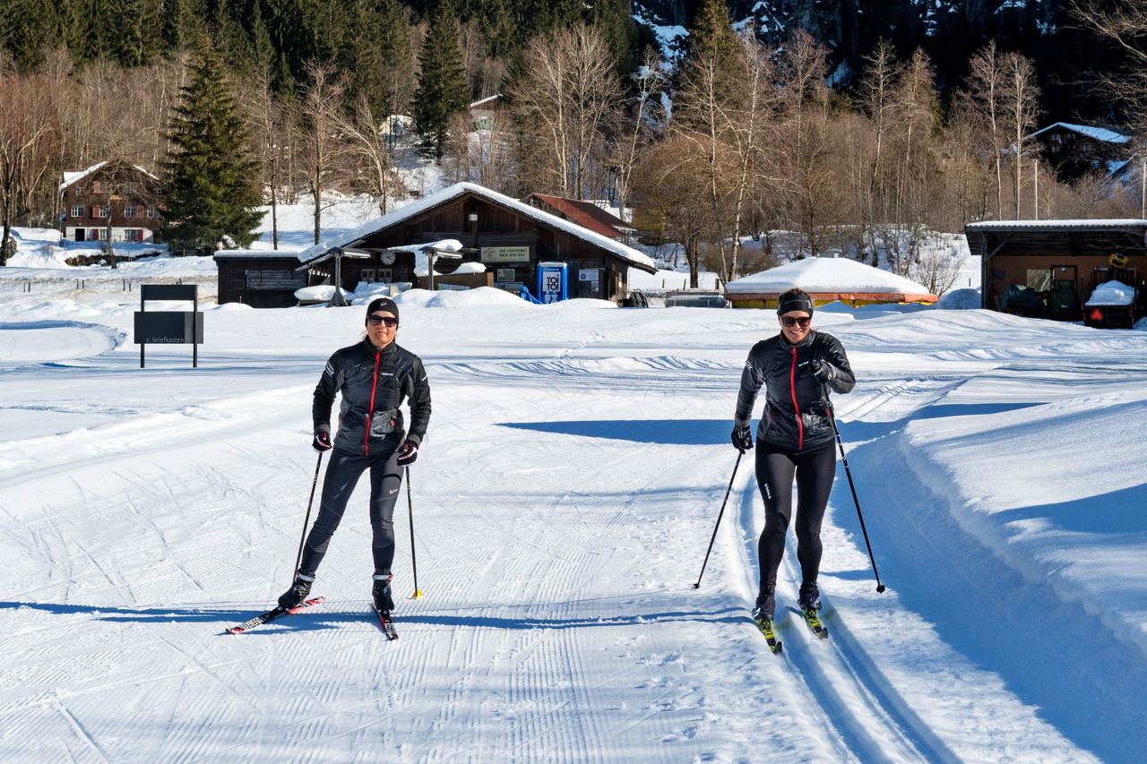 Cross-country skiing group lessons in Grindelwald