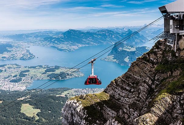Pilatus Sommerausflug selbstgeführt mit Zahnradbahn und Luftseilbahn ab/bis Alpnachstad oder Kriens