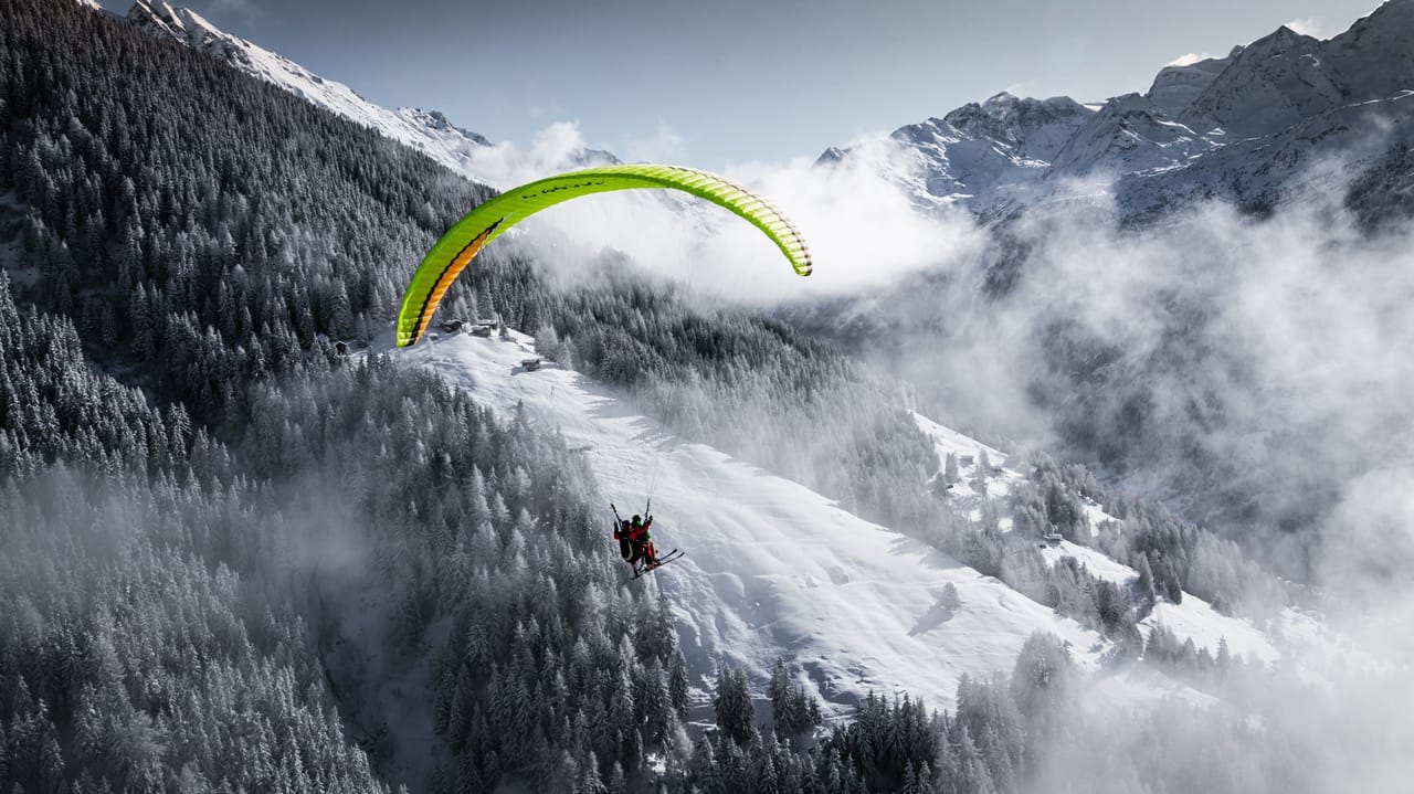 Verbier Gleitschirmfliegen Tandem