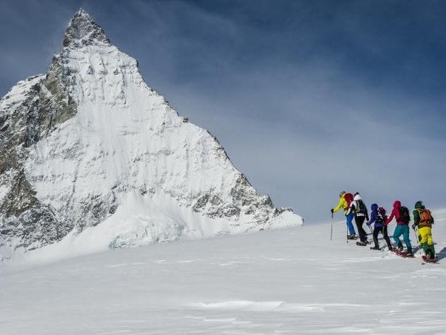 Monte Rosa Massif 4-day ski tour group from Zermatt