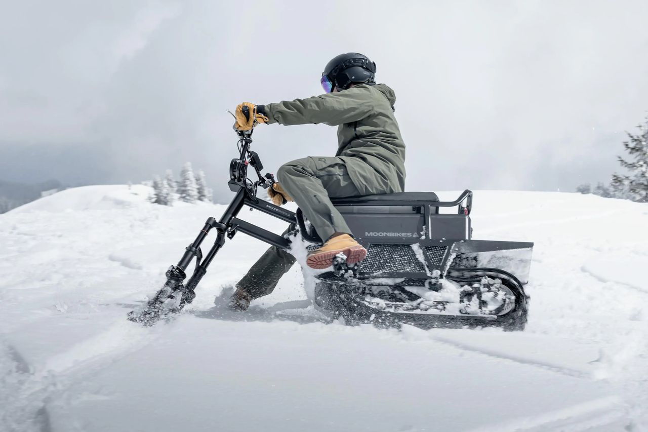 Moonbike ride Engelberg Titlis in the SnowXpark