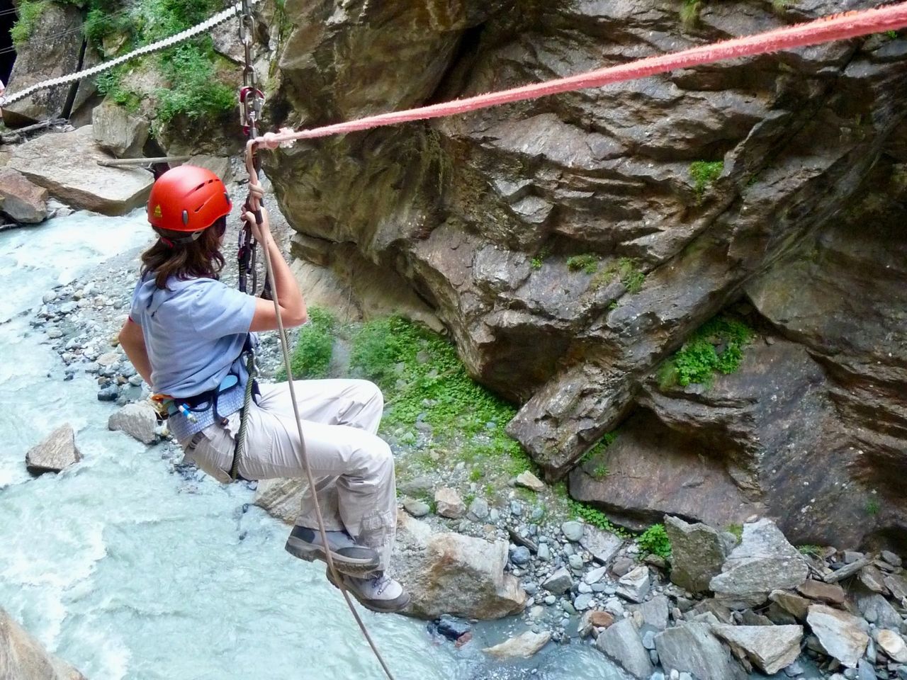 Gorge Alpine Klettersteig im Sommer