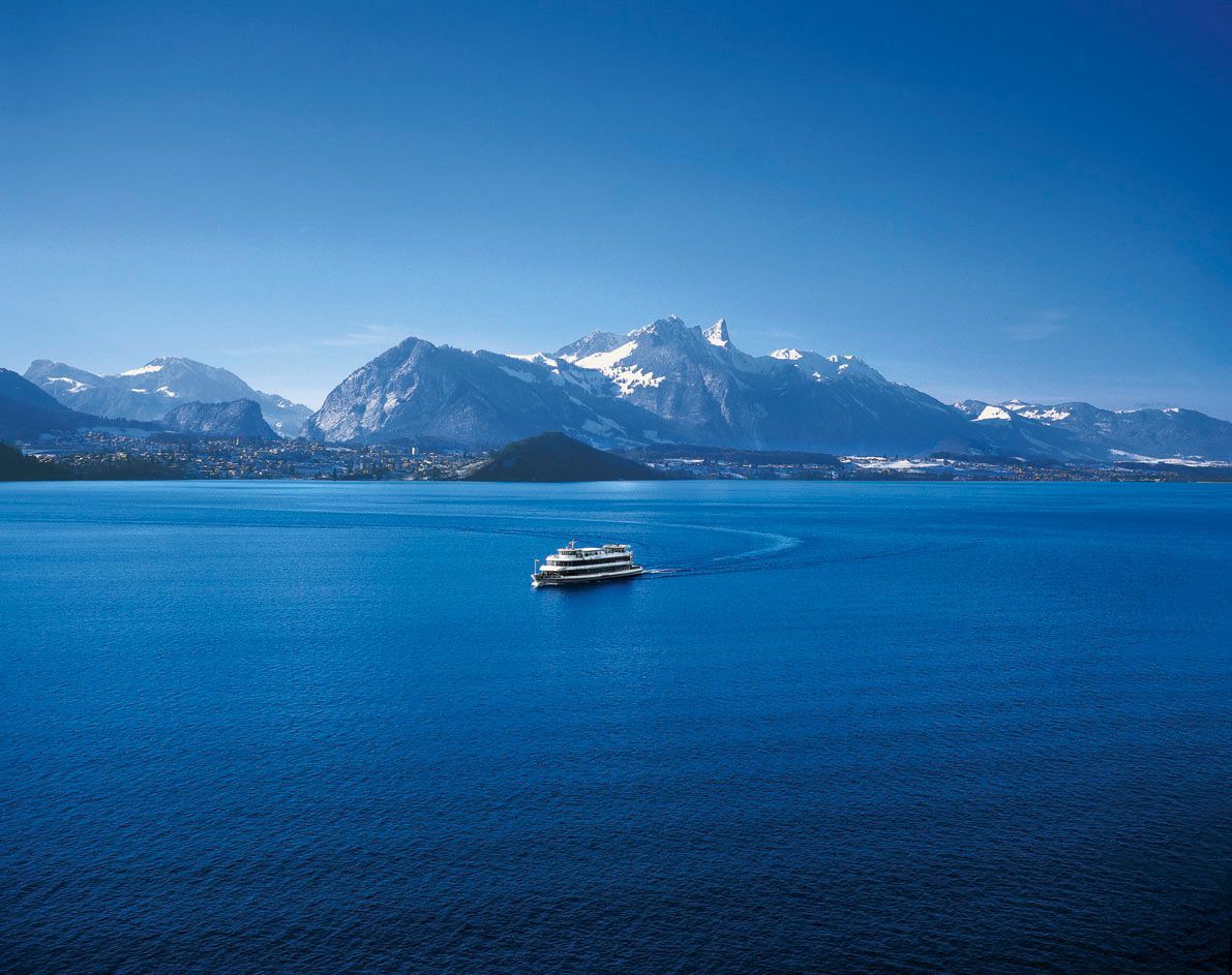 Tageskarte Thunersee Winter