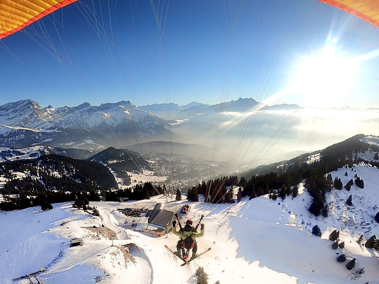 "Entdeckerflug" Gleitschirmfliegen ab Villars sur Ollon