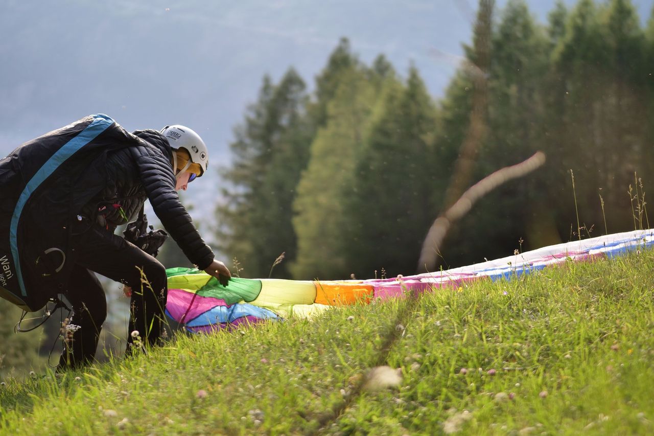 Riederalp Gleitschirmfliegen Tandem im Wallis