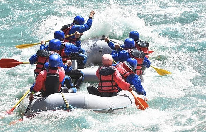 Rafting auf der Arve in Chamonix