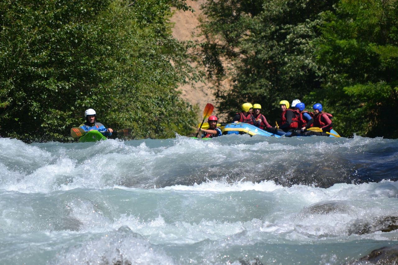 Rafting auf der Arve in Chamonix